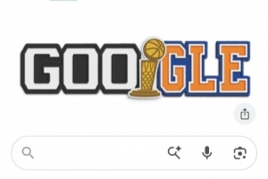 马刺vs尼克斯！谷歌首页logo已经更新为NBA总决赛主题设计配图